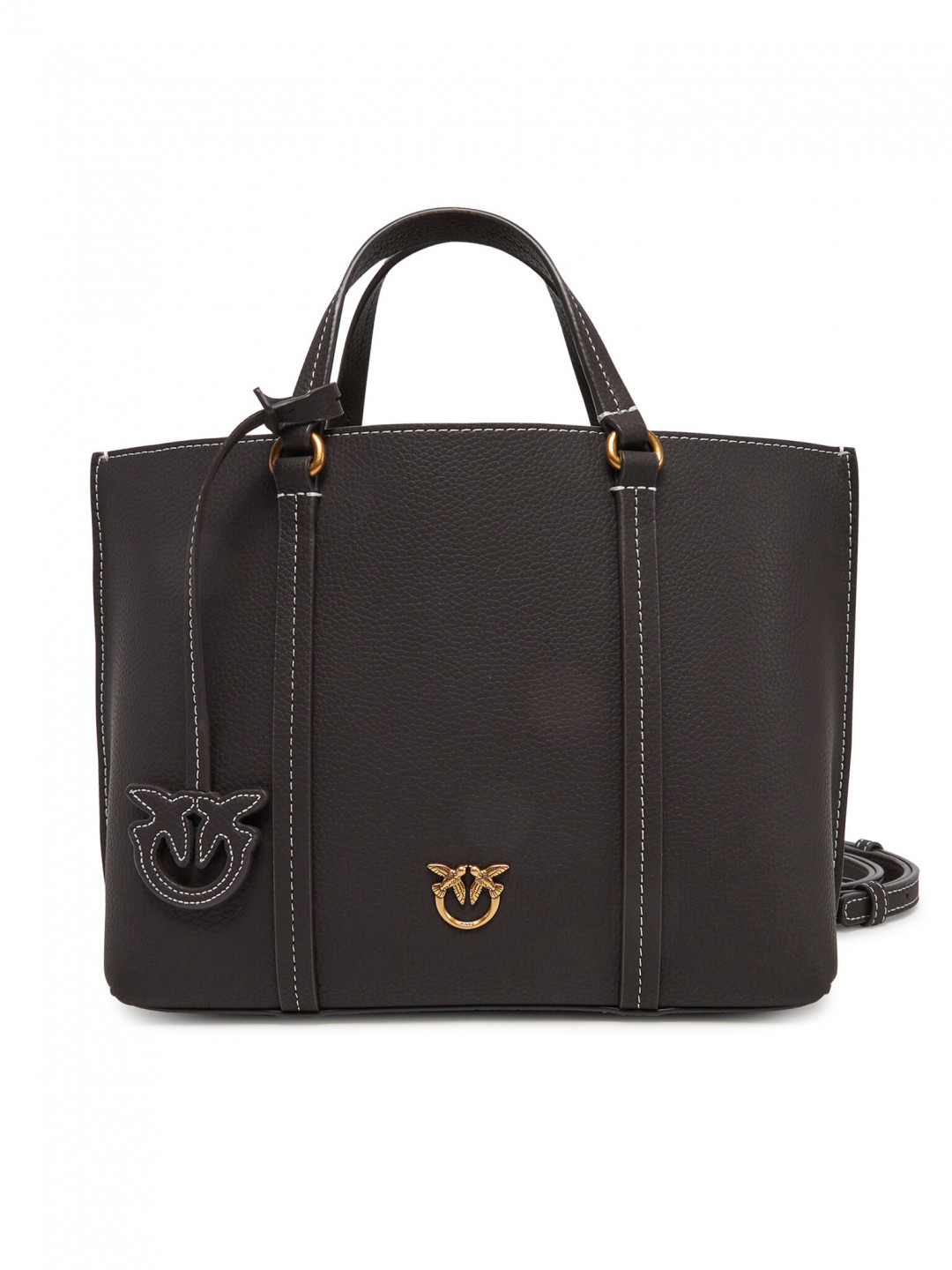 PINKO Kabelka Carrie Shopper Classic AI 24-25 PLTT 102833 Hnědá